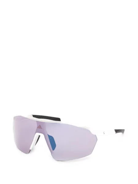 Ochelari de soare Adidas cu imprimeu geometric alb