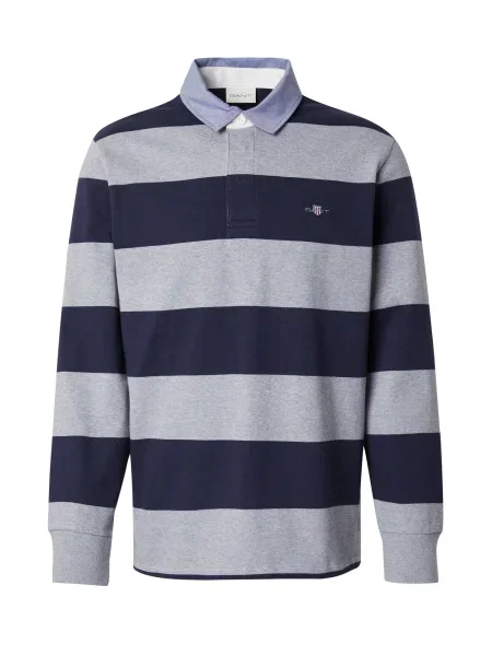 GANT Tricou bleumarin / amestecat gri