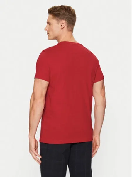 Tričko Tommy Hilfiger s autogramom červená