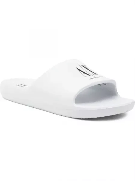 Armani Exchange Șlapi alb