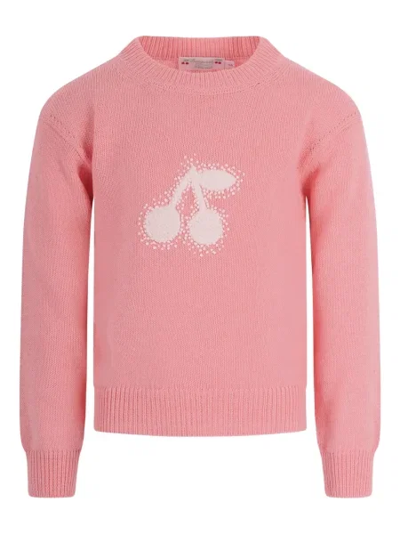 Sweter dziecięcy Bonpoint różowy