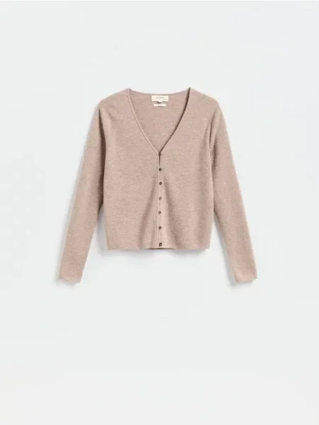 Reserved Cardigan din lână bej