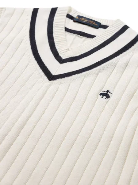 Vestă Brooks Brothers cu broderie alb