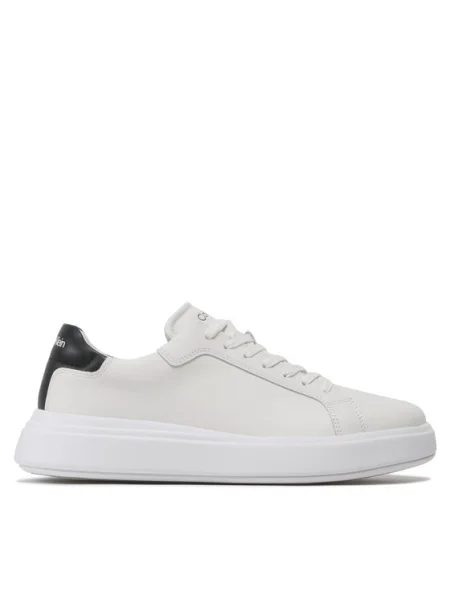Calvin Klein Sneakers Low Top Lace Up Lth alb
