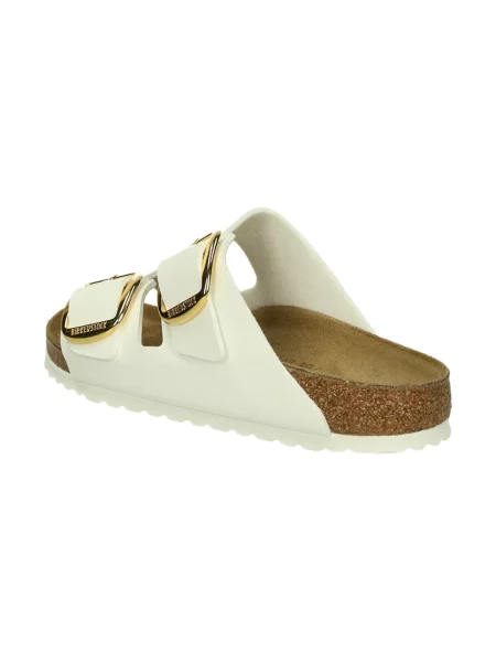 Klapki Birkenstock skórzane białe