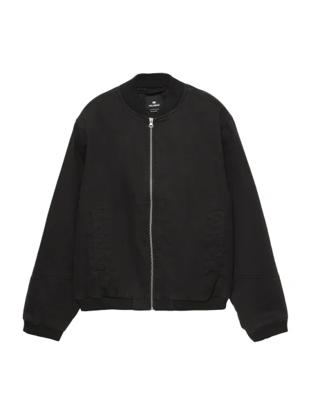 Pull&Bear Geacă de primăvară-toamnă negru