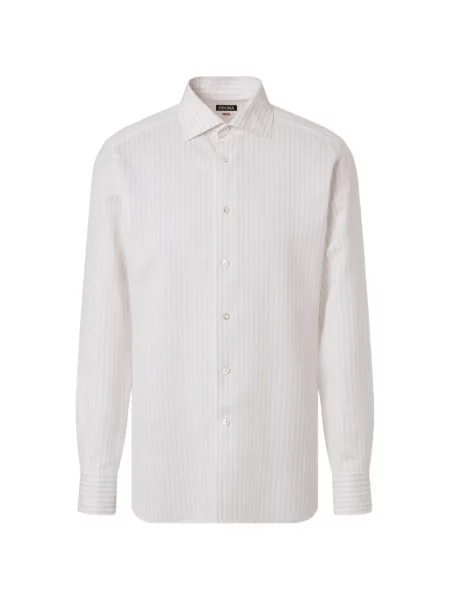 Prugasta košulja Zegna bijela