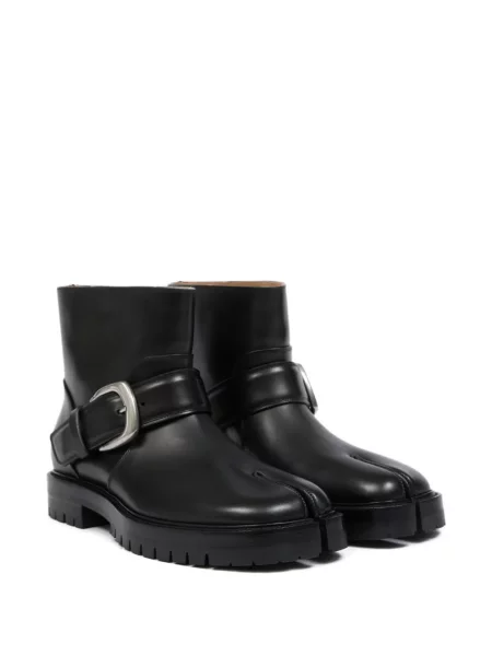 Cizme scurte Maison Margiela cu cataramă negru