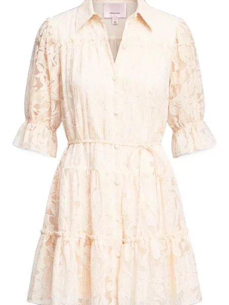 Rochie mini Cinq A Sept cu model floral din dantelă