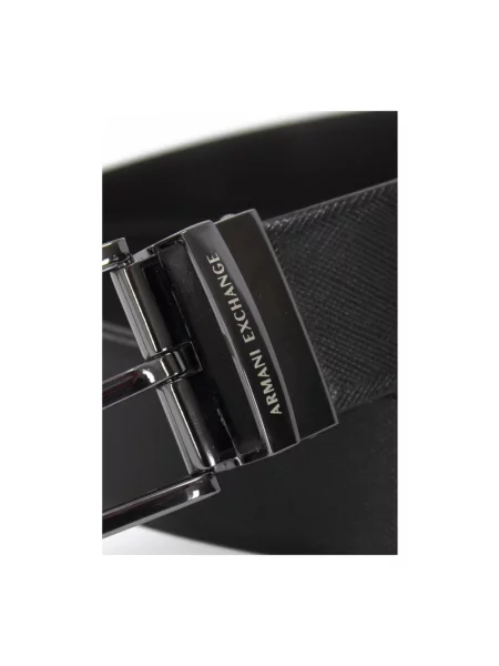 Armani Exchange Pasek czarny brązowy