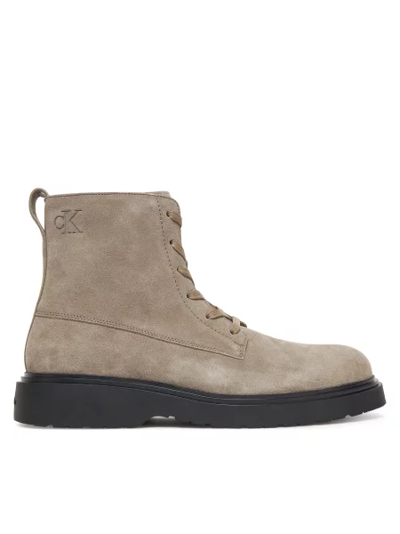 Gležnjarji Calvin Klein Combat Ess Lace Up Boot Su siva