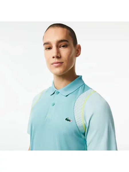 Lacoste Koszulka Polo Do Tenisa Z Z Recyklingu zielona