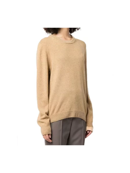 Sweter Maison Margiela wełniany brązowy