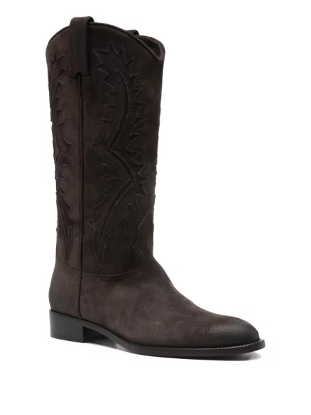 Botine Sartore din piele de căprioară maro