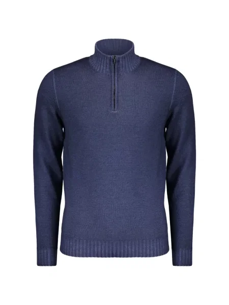 Sweter Moorer wełniany niebieski