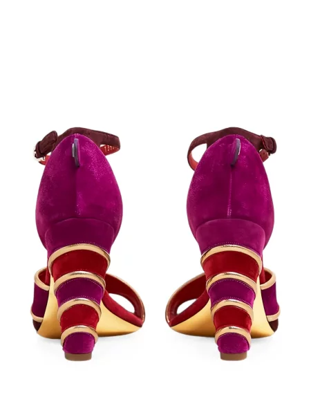 Σανδάλια Ferragamo σουέντ μωβ