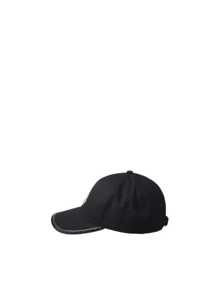Czapka z daszkiem Moncler z logo czarna