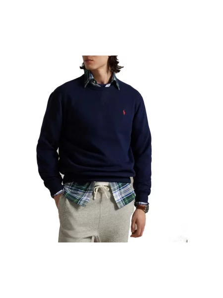 Bluza z wyhaftowanym logo Polo Ralph Lauren niebieska