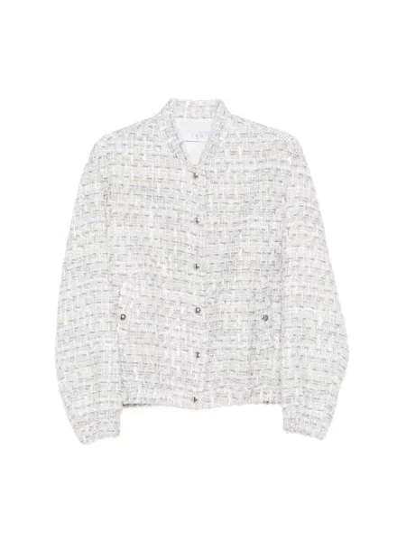 Wielobarwność kurtka bomber Iro tweedowy