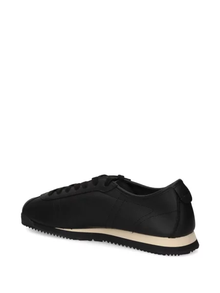 Bőr sneaker Lacoste autogrammal fekete