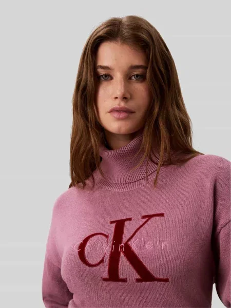 Sweter w kroju regular fit z czystej bawełny Calvin Klein Jeans