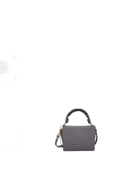Geantă shopper Coccinelle țesută gri