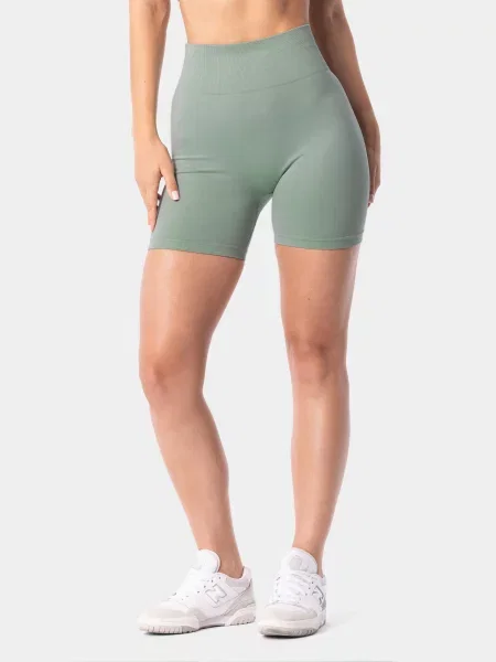 Szorty bezszwowe sportowe Carpatree Simply Seamless zielone