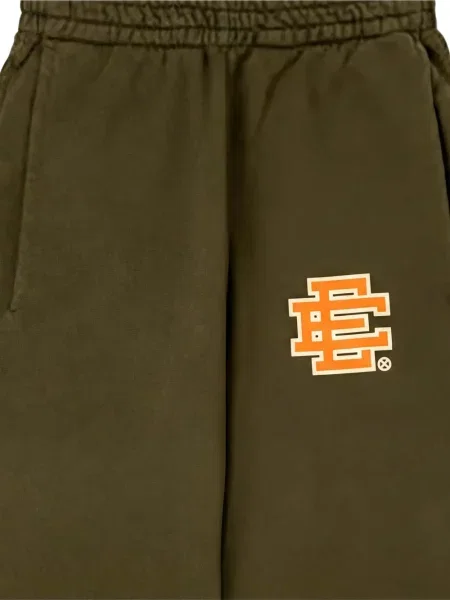 Pantaloni Eric Emanuel alergare cu autograf verde