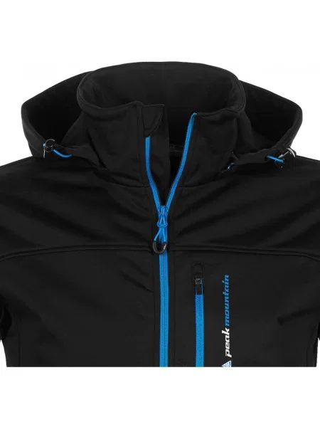Geacă Peak Mountain softshell negru