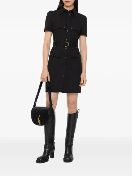 Vilnonis kostiumas suknele Burberry su sagtimis juoda