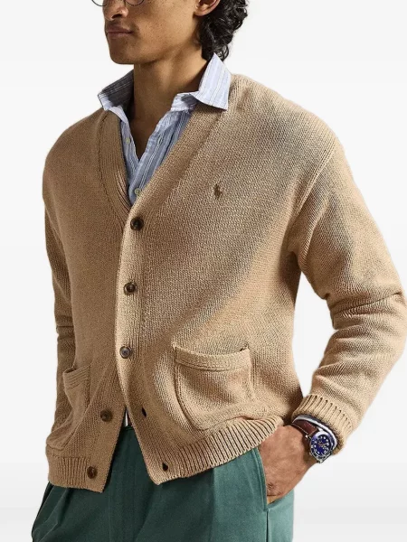 Iš natūralios odos diržu apjuostas diržas Polo Ralph Lauren su sagtimis rožinė