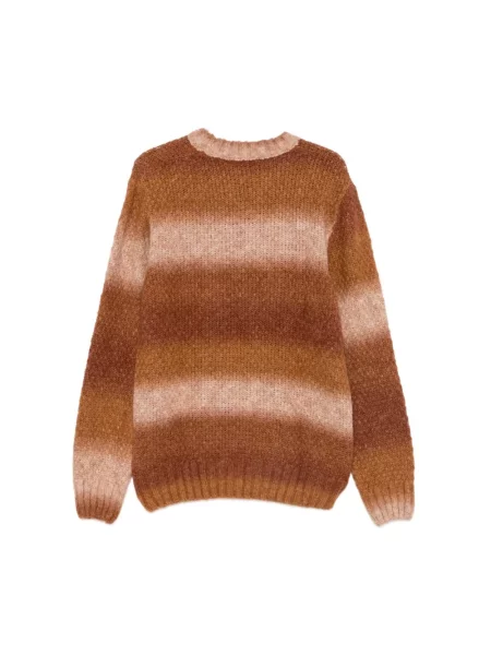 Dzianinowy sweter Daniele Alessandrini brązowy