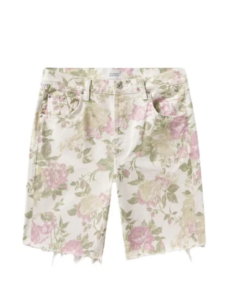 Pantaloni scurți Citizens Of Humanity cu model floral cu imagine alb