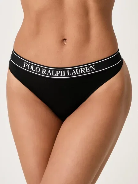 Polo Ralph Lauren tanga s bavlnou černé