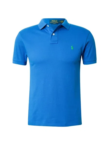 Koszulka polo Polo Ralph Lauren z siateczką z siateczki niebieska