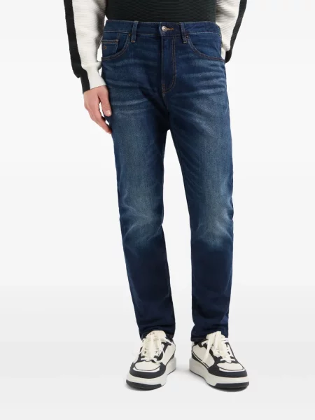 Blugi drepți Armani Exchange albastru