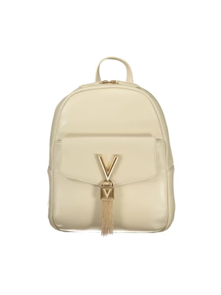 Valentino Bags plecak mały z aplikacją beżowy