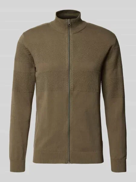 Kardigan ze stójką i zamkiem błyskawicznym Lindbergh