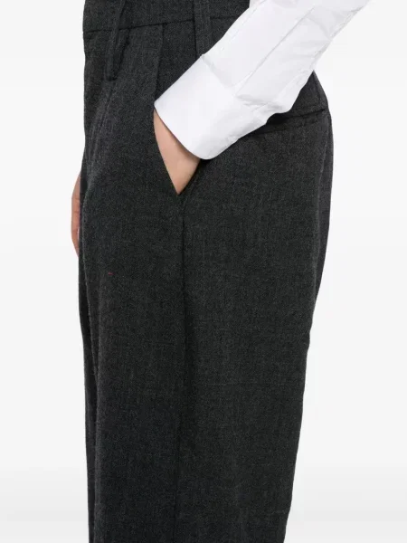 Pantaloni Chiahung Su de lână gri