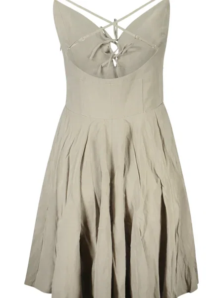 Krótka sukienka mini Guess garniturowa zielona