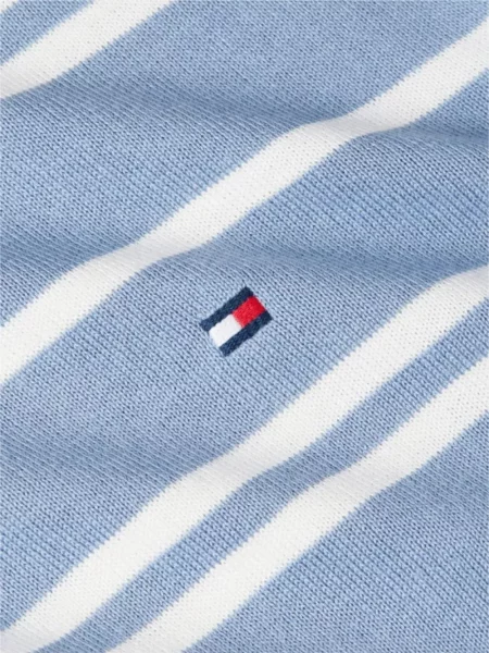 Пуловер Tommy Hilfiger с кръгло деколте синьо