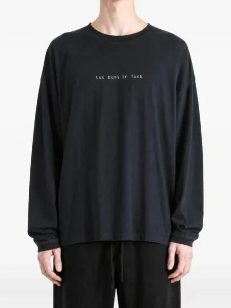 Μακρύς μπλούζα Vetements με σχέδιο μαύρο