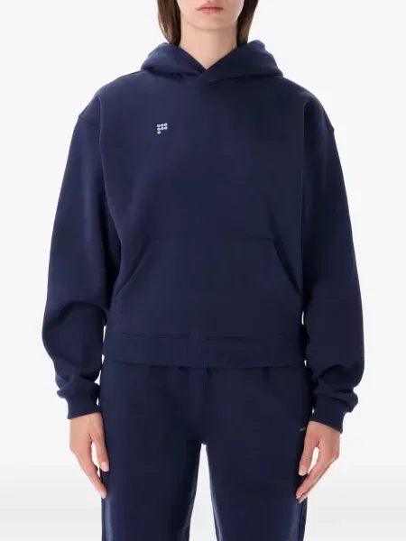 Bluza z kapturem Pangaia z nadrukiem niebieska
