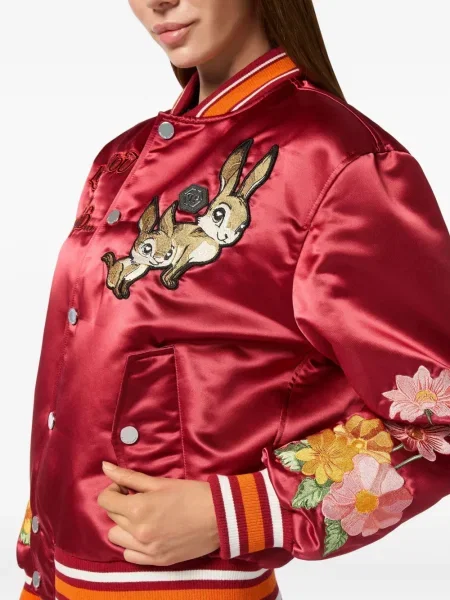Geacă bomber Philipp Plein din satin