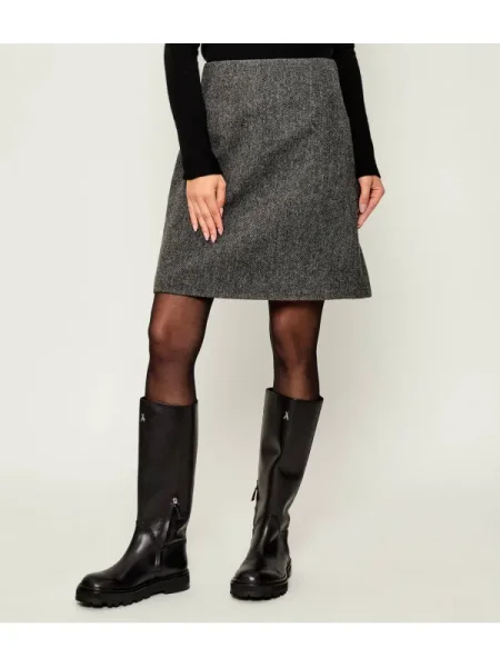 Weekend Max Mara Fustă trapez Marche gri