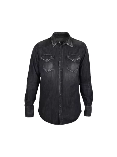 Koszula Dsquared2 klasyczna czarna