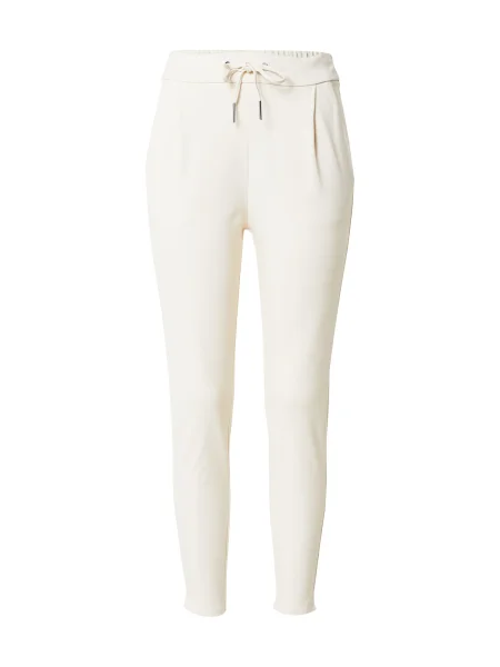 VERO MODA Pantaloni cutați crem alb