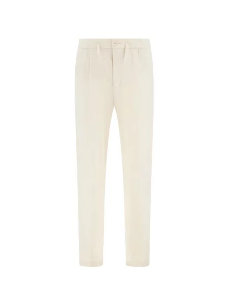 Pantaloni Herno stretch cu cordon alb