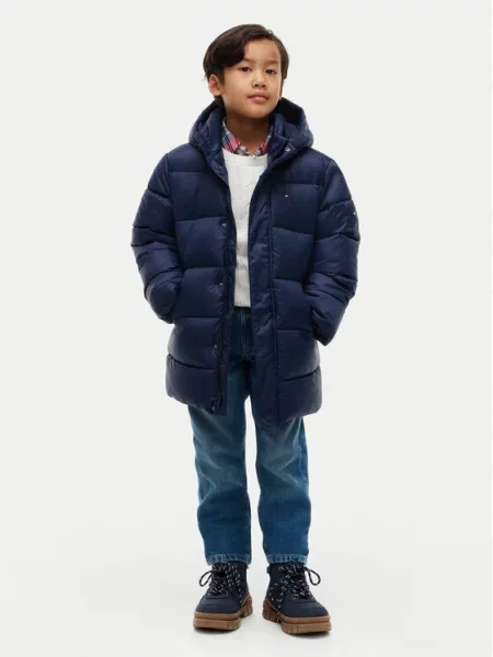 Tommy Hilfiger Μπουφάν χειμωνιάτικο Essential Σκούρο μπλε