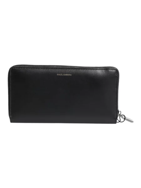 Portfel Dolce And Gabbana skórzany czarny